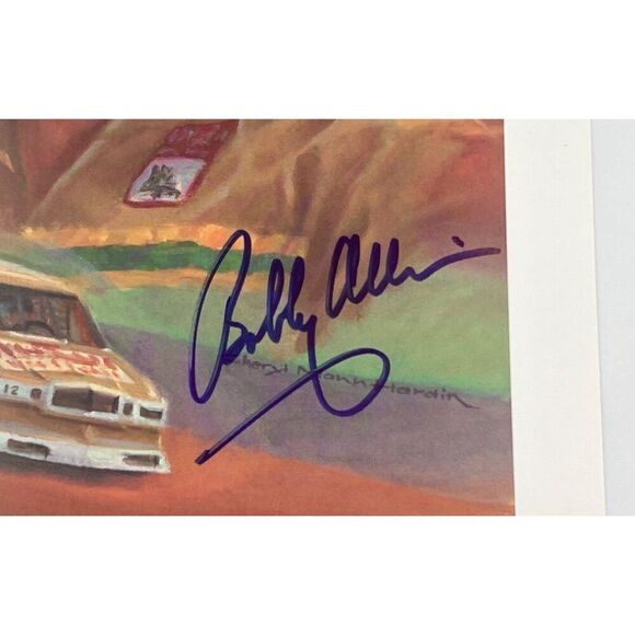 Bobby Allison Signed Print 8x10 by Cheryl Mann Hardin - Picture 2 of 3